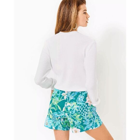 💚🌴 LILLY PULITZER 5" Callahan Mid Rise Stretch Short with Pockets SIZE 2 NWT - Picture 2 of 16